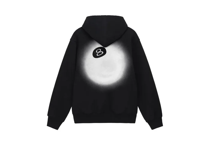 8 BALL FADE BLACK HOODIE