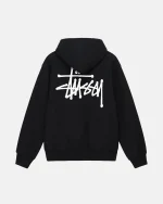 BASIC STUSSY HOODIE BLACK
