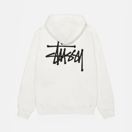 BASIC STÜSSY HOODIE PIGMENT DYED WHITE