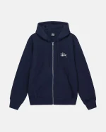 BASIC STÜSSY ZIP HOODIE