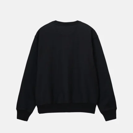 OVERDYED STOCK LOGO CREW BLACK