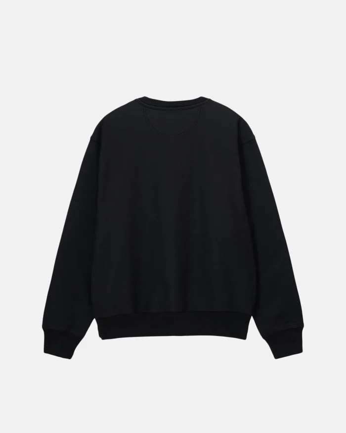 OVERDYED STOCK LOGO CREW BLACK