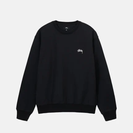 OVERDYED STOCK LOGO CREW BLACK
