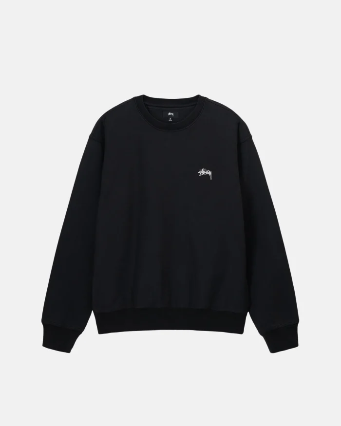 OVERDYED STOCK LOGO CREW BLACK