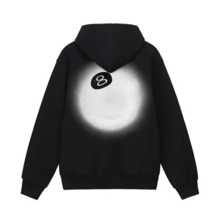 8 BALL FADE BLACK HOODIE