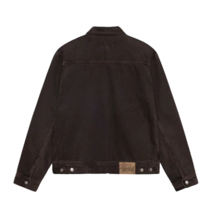 ZIP WORK JACKET DENIM – BROWN