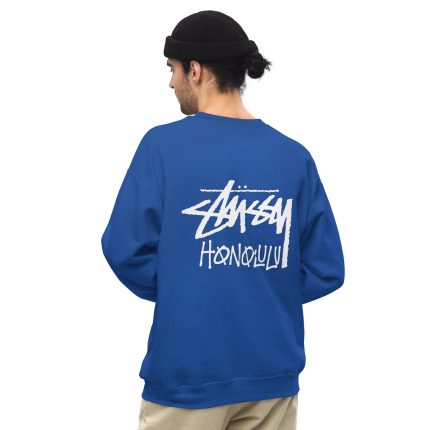 STUSSY HONOLULU SWEATSHIRT BLUE STUSSY HONOLULU SWEATSHIRT BLUE